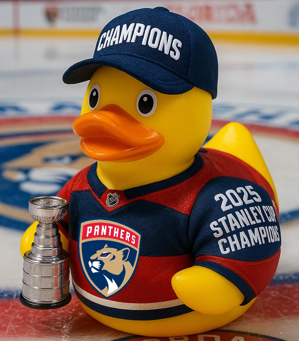 Florida Panthers 2025 Stanley Cup Champions Duck