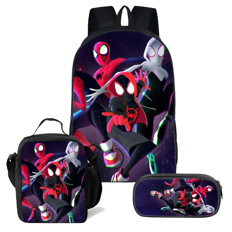 Buzzdaisy Deeprint Cool 3D  Spider Man  School Book Bag Printing Backpacks for Boys Girls Students