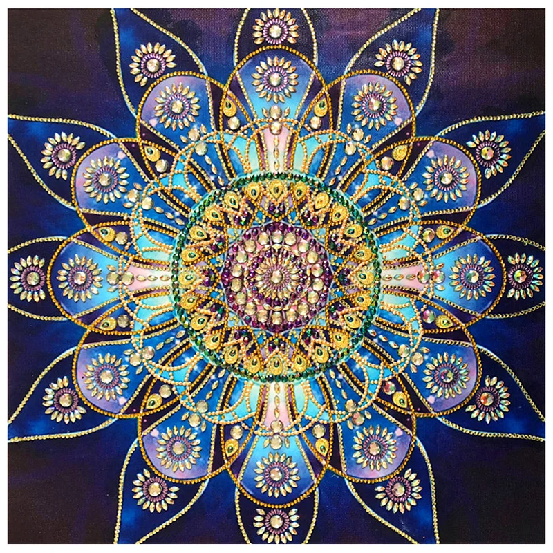 5D Part Special Shaped Diamond Painting Mandala Pattern Cross Stitch  (BJ01)-407081.03