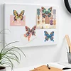 8Pcs Butterfly Diamond Painting Fridge Magnet Diamond Art Magnets Decals Kit