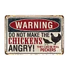 Warnings - Vintage Metal Signs(12*16Inch) - Warning