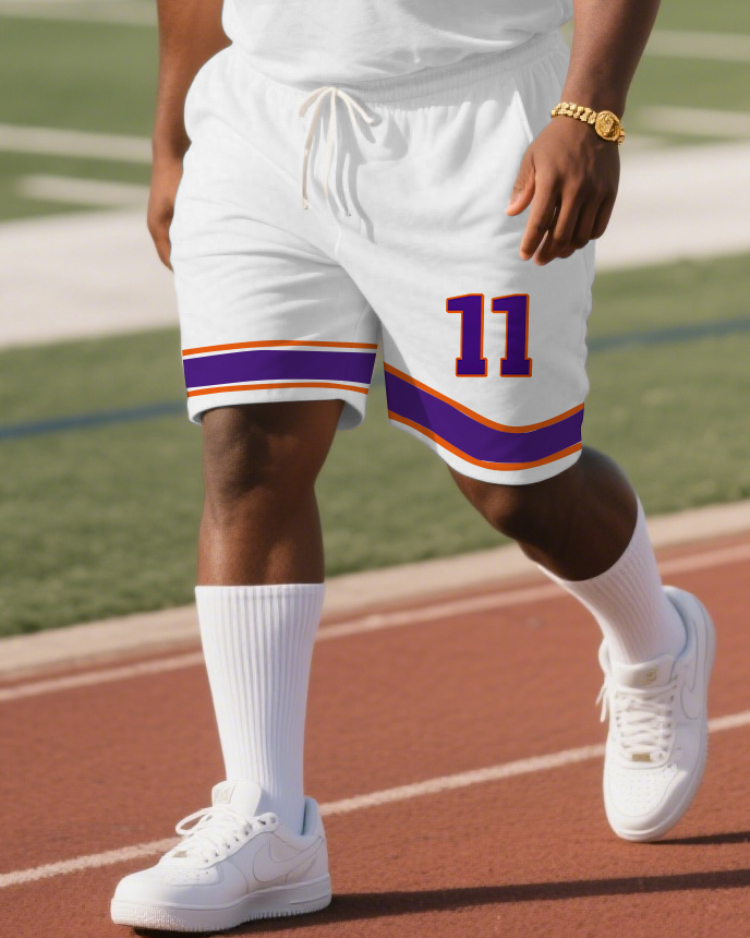 Men's Plus Size Denny Hamlin Nascar Football Jersey T-Shirt Shorts Suit