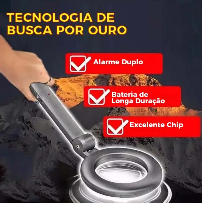 Detector de metais portátil de alta sensibilidade