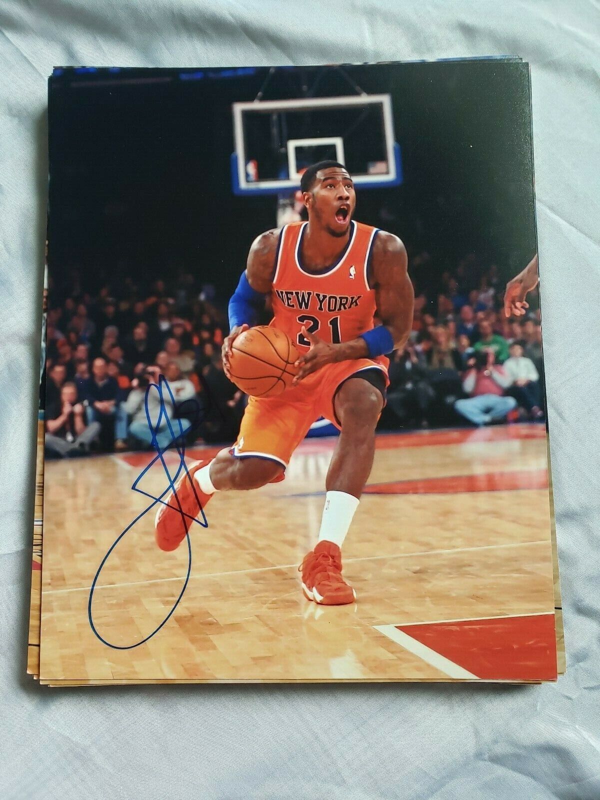 IMAN SHUMPERT NEW YORK KNICKS SIGNED AUTOGRAPHED 8x10 Photo Poster painting COA BASKETBALL NBA