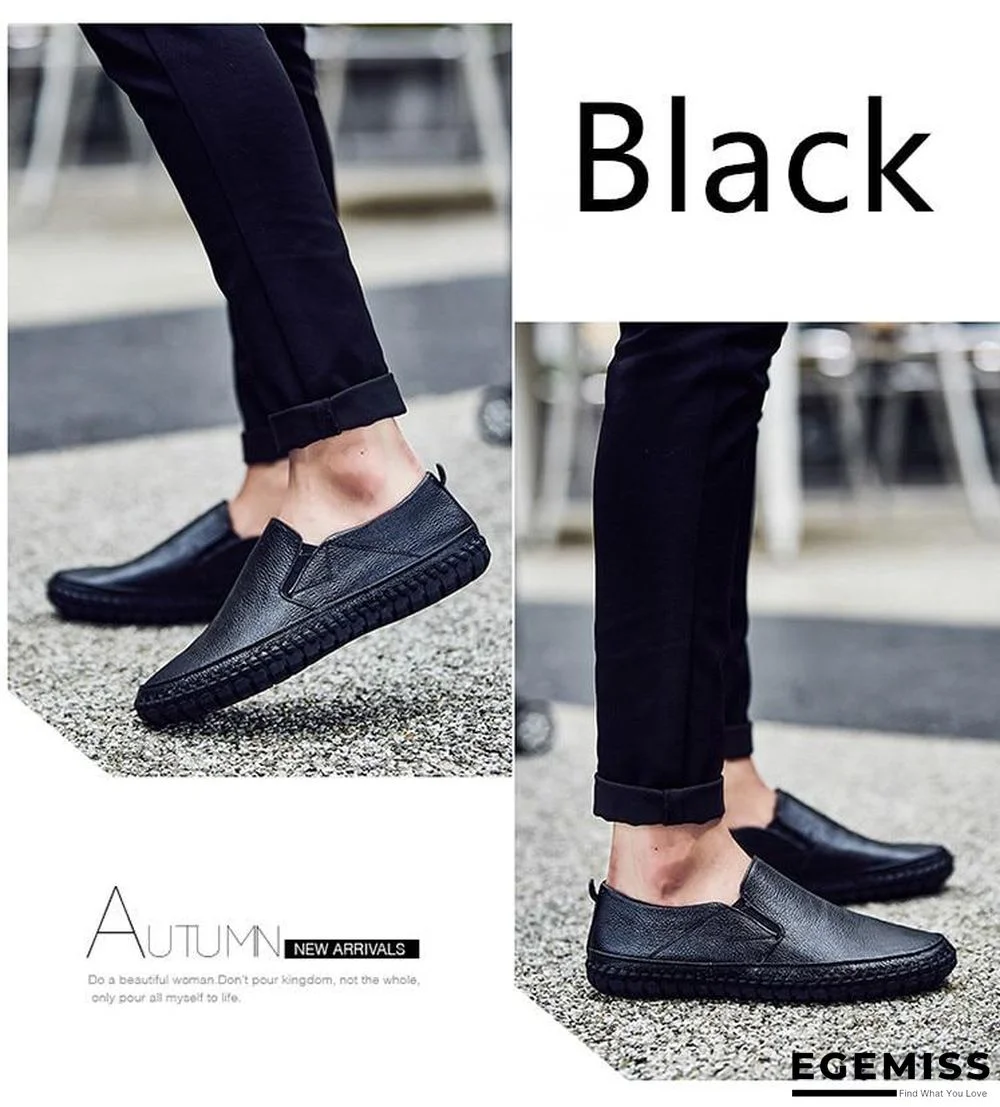 Leather Men Shoes Slip On Shoes Leather Loafers Mens Moccasins Shoes Italian Designer Shoes | EGEMISS