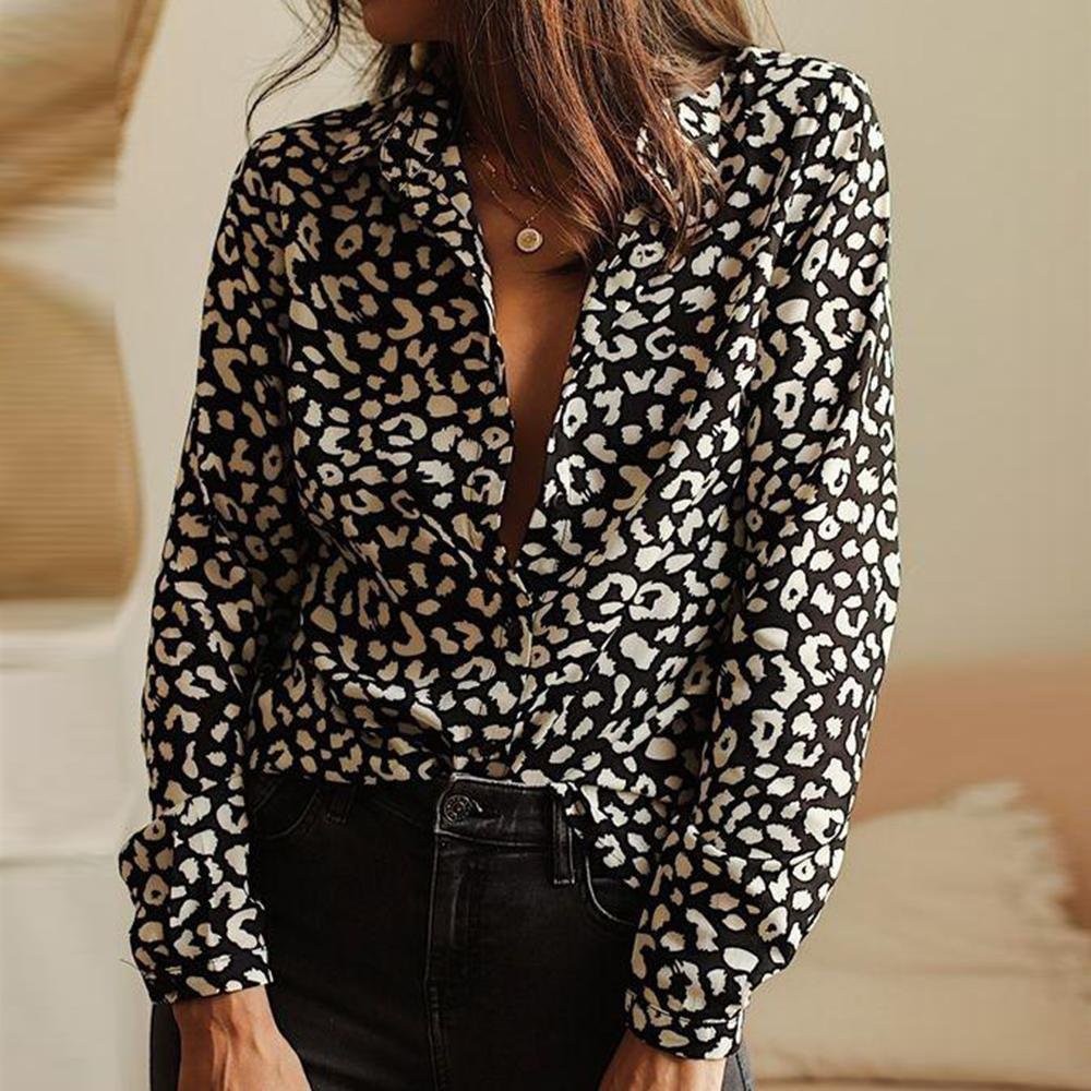 Glamorous Leopard Long Sleeve Shirt