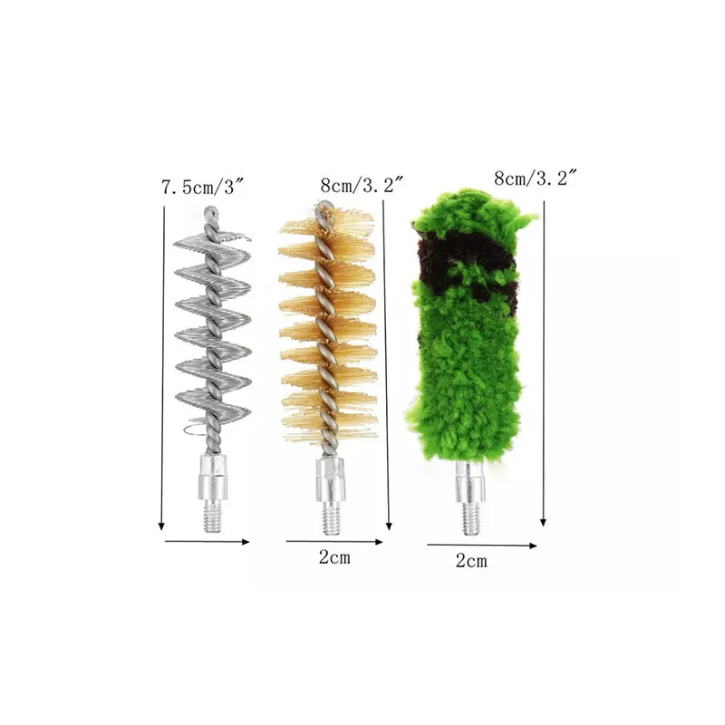 Universal Handgun Cleaning kit 6PCS with Wood Rods for 12ga 20ga 410ga Hunting Gun 