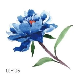 Temporary Tattoos Sticker for Women Body Art Tattoo Sticker 3D Butterfly Rose Flower Feather Tattoo Waterproof 6X6cm Gift