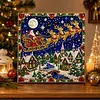 Xmas Santa Framed Special Shape Diamond Painting Kit 25x25cm