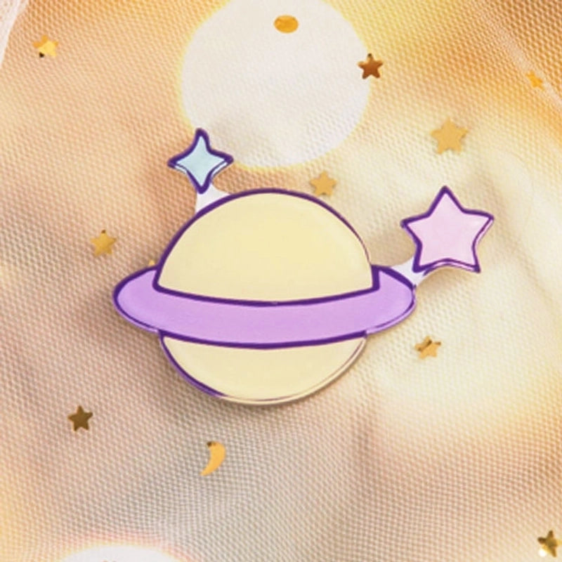 Cute Pin Rainbow Moon Unicorn Arylic Girl’S Brooches