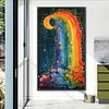 (40*70cm)DIY Full Square Drill Diamond Painting-Rainbow Moonlight