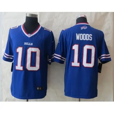 Bills #10 Robert Woods Royal Blue Team Color Men's Stitched NFL New Limited Jersey