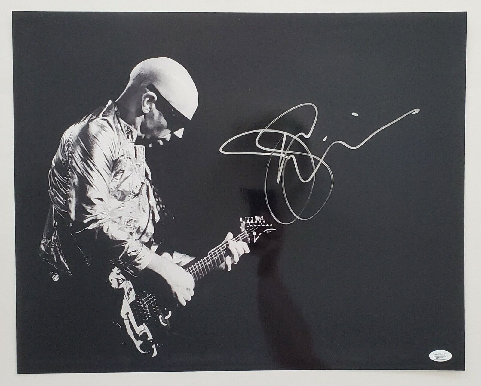 Joe Satriani Signed 16x20 Metallic Photo Poster painting Chickenfoot G3 Guitar LEGEND JSA