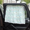 Car Sun Shield Floral Car Side Window Privacy Curtain