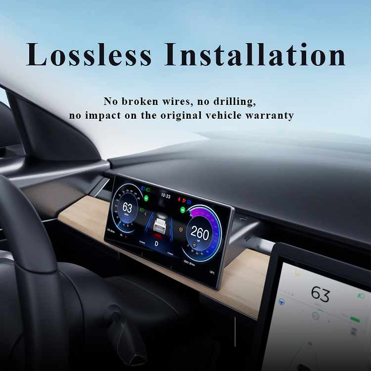 For 2019 2020 2021 2022 Tesla Model 3 Model Y Android Car Radio Touch  Screen Car Dashboard with Carplay Android Auto GPS Navigation System