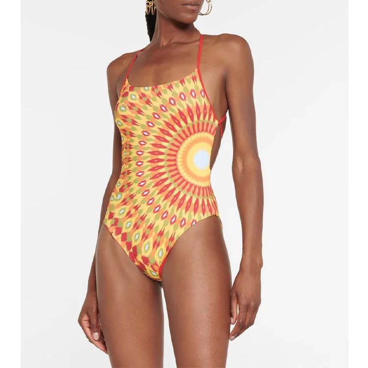 Graphic Printed One Piece Swimsuit