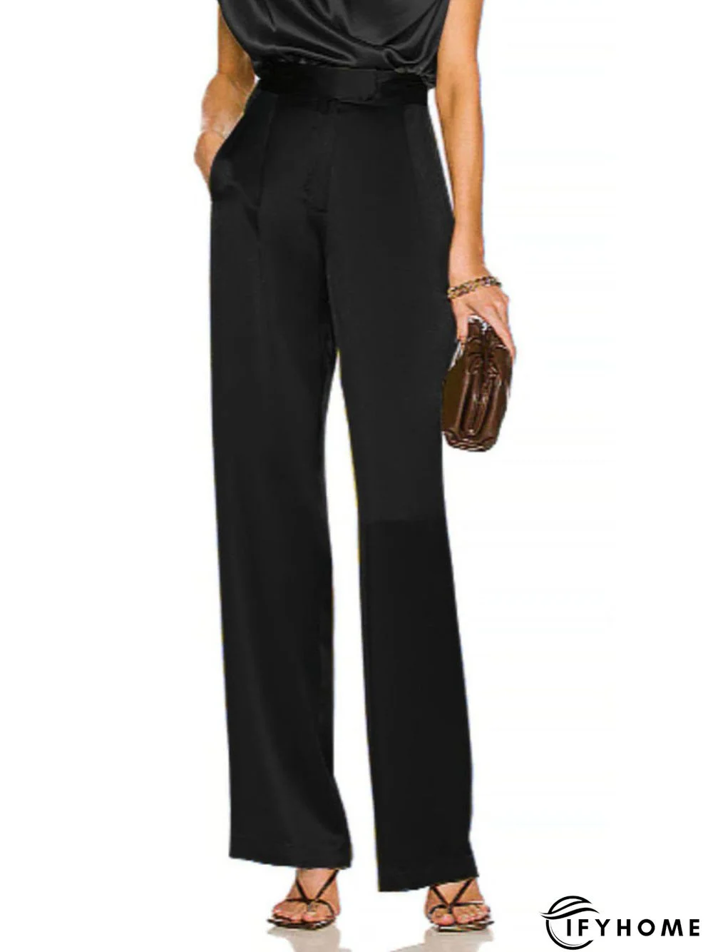 Summer Lightweight Zipper fly Straight Leg Elegant Pants | IFYHOME