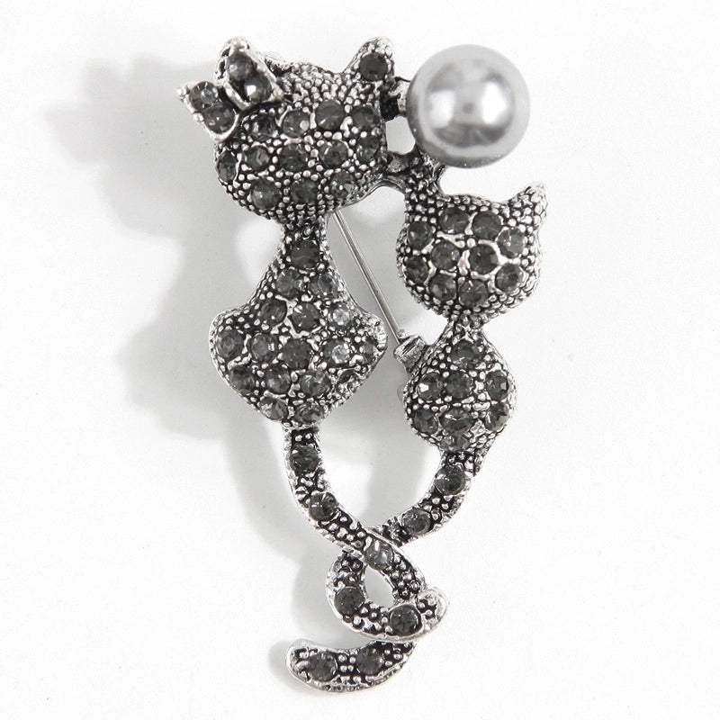 Vintage Style Bird Alloy Inlay Rhinestones Unisex Brooches 1 Piece