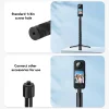 Bullet Time Invisible Rod Suitable For Shadowstone Insta360X4/X3 Panoramic Camera Extension Rod Invisible Selfie Rod Rotating Handle GoPro13/12 DJI Action5PRO/4 Bracket