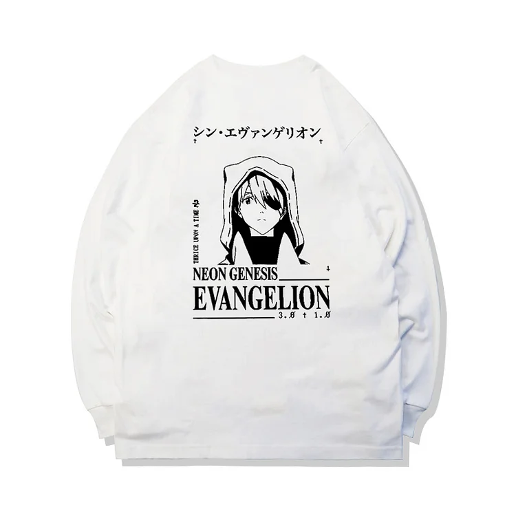Pure Cotton Evangelion Asuka Shinji Long Sleeve T-shirt weebmemes