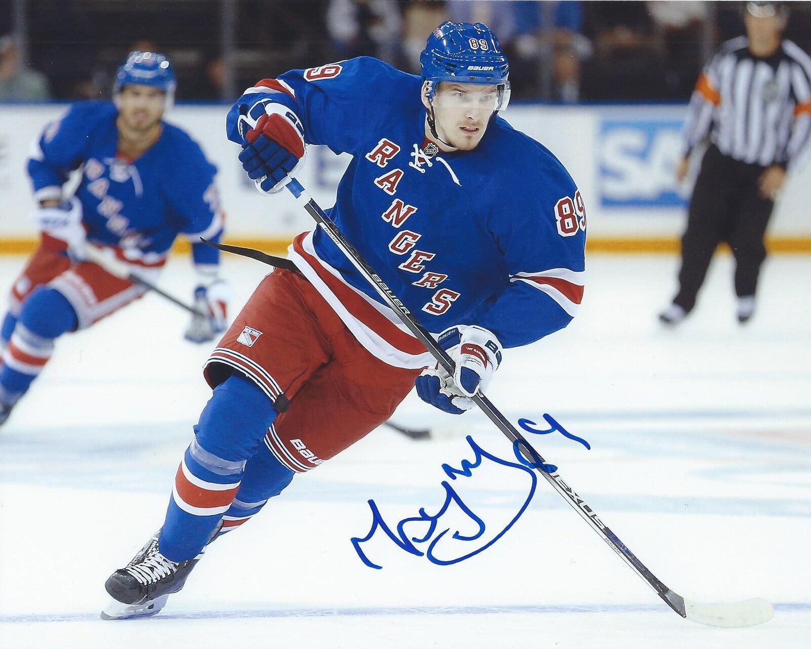 Pavel Buchnevich Signed 8x10 Photo Poster painting New York Rangers Autographed COA B