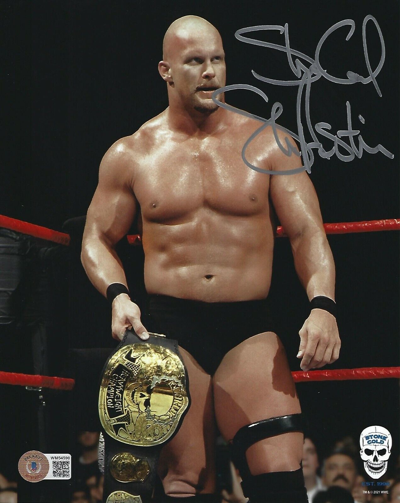 Stone Cold Steve Austin Signed 8x10 Photo Poster painting BAS COA WWE 3:16 Picture Autograph 598