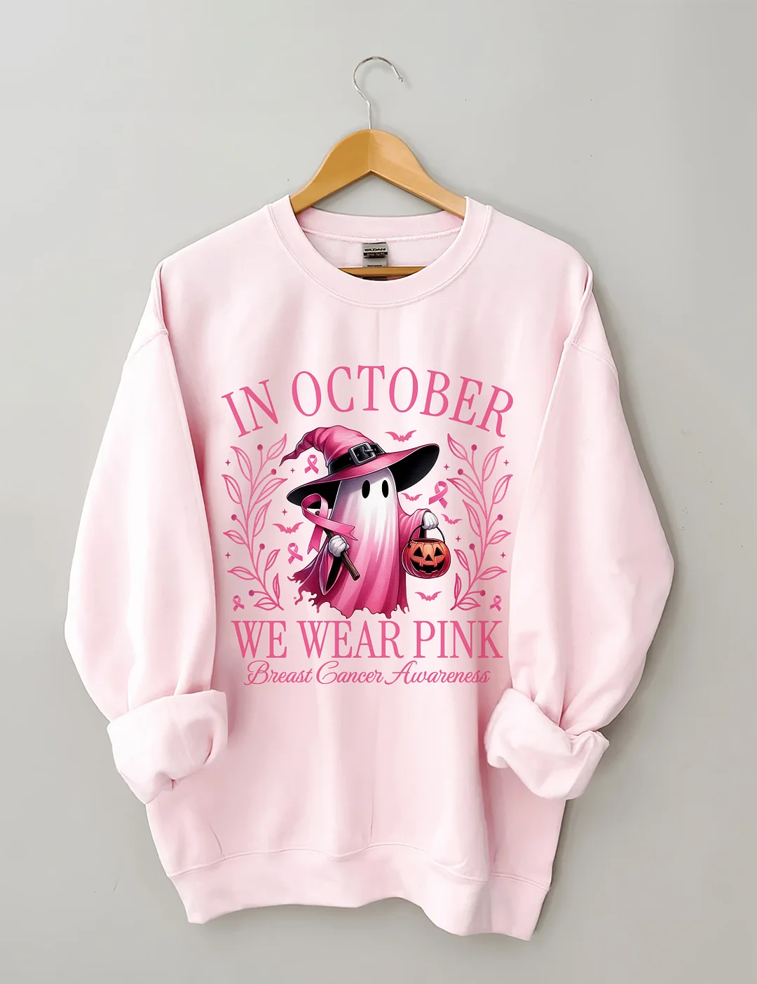 In October We Wear Pink Sweatshirt