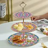 3 Tier Acrylic Mandala Diamond Painting Cake Snack Stand for Afternoon Tea
