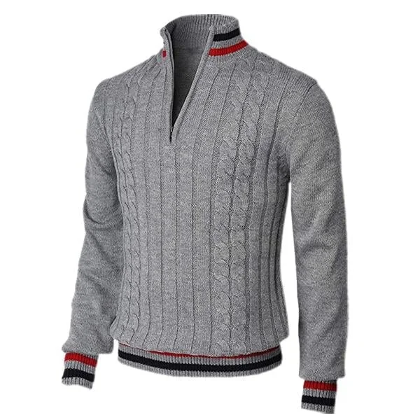Men's casual slim pullover zipper sweater(Free shipping)🌟