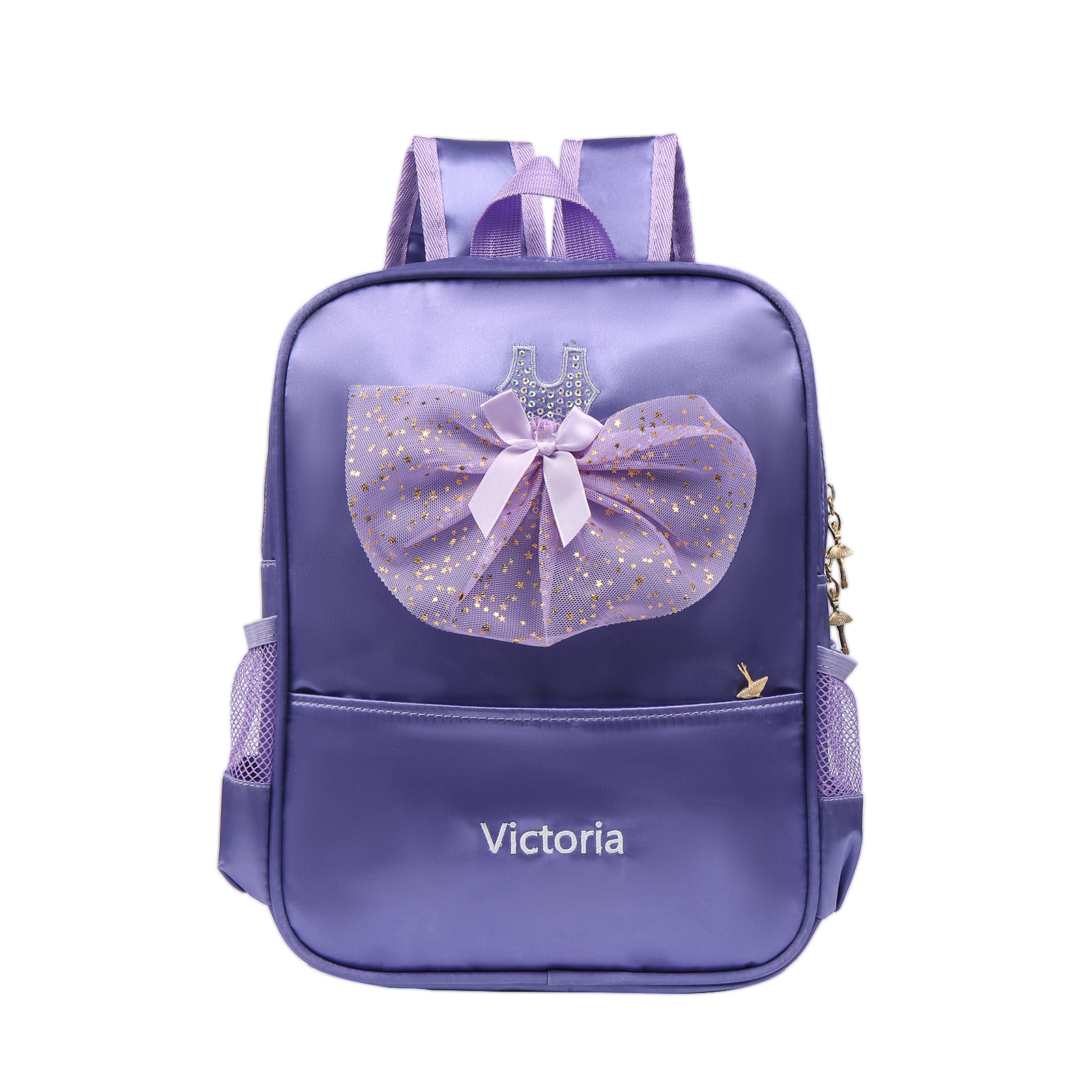 Personalised Princess Dress Style Schoolbag Custom Name Backpack Back To School Gift for Girls-Jessemade AU