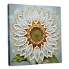 DIY Pearl Painting Sunflower for Home Wall Decor with Frame(25x25cm)