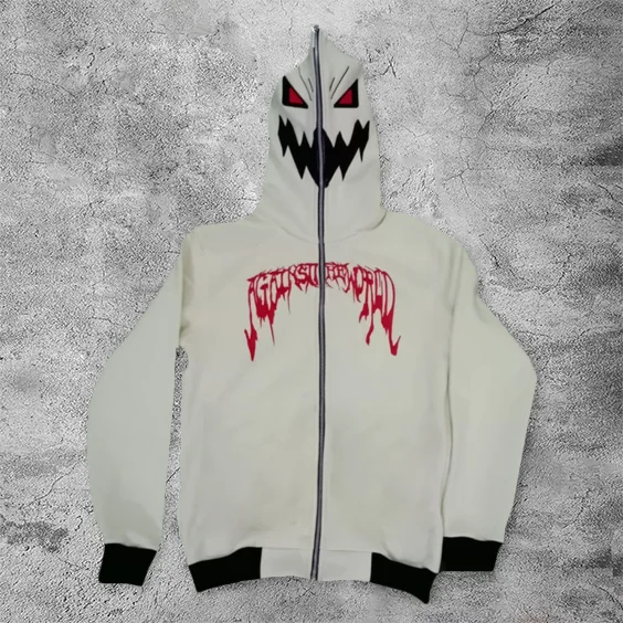 Casual retro demon hoodie