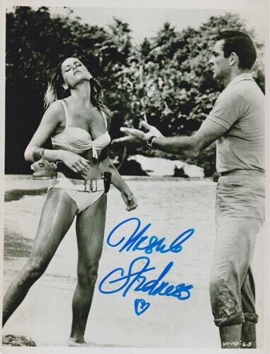 URSULA ANDRESS 007 JAMES BOND AUTHENTIC AUTOGRAPH HOLDING SHELL