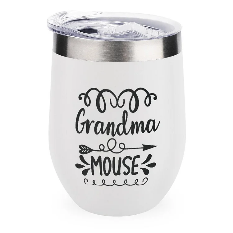 Grandma Mouse 12112733 Stainless Steel Insulated Cup Traval Mugs - Heather Prints Shirts