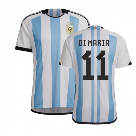 Argentinien Ángel Di María 11 Home Trikot WM 2022