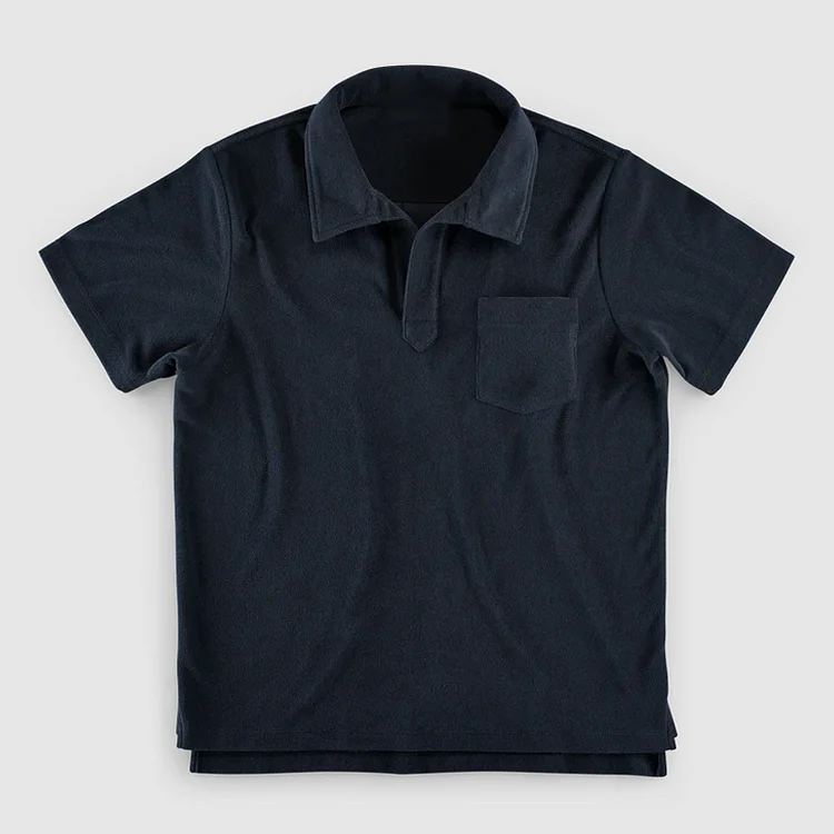 Classic Navy Short Sleeve Polo Shirt