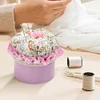 Round Pin Cushion DIY Handcraft Needles Holder Sewing Accessories for DIY Crafts