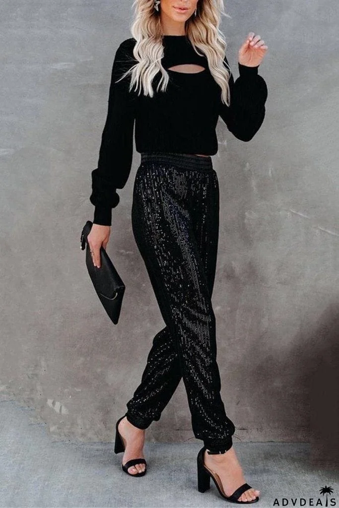 Show Your Sparkle Sequin Joggers