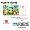 Turtle Diamond Art Monthly Flip Tabletop Calendar January 2027 - December 2028 Small Desktop Calendar Planner 24 Months for Living Room Bedroom Office Desk Gift Giving