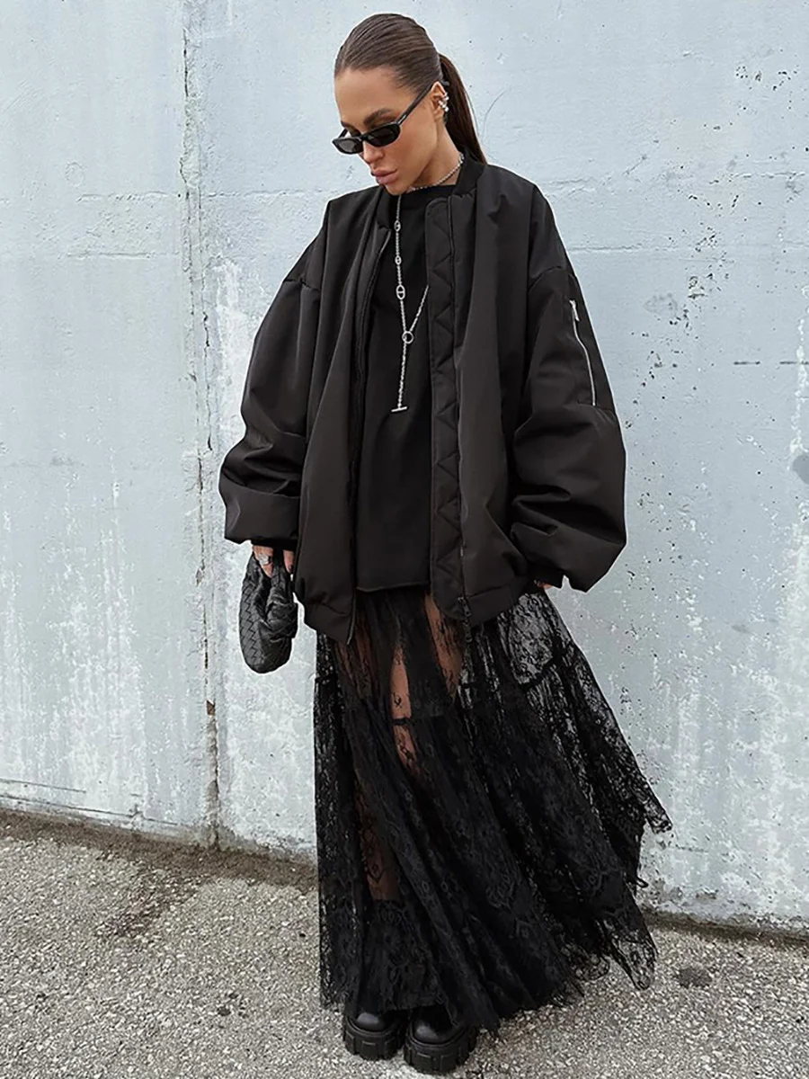 Fashion Colorblock Lace Buckle Belt Asymmetric Hem Velvet Midi Skirt