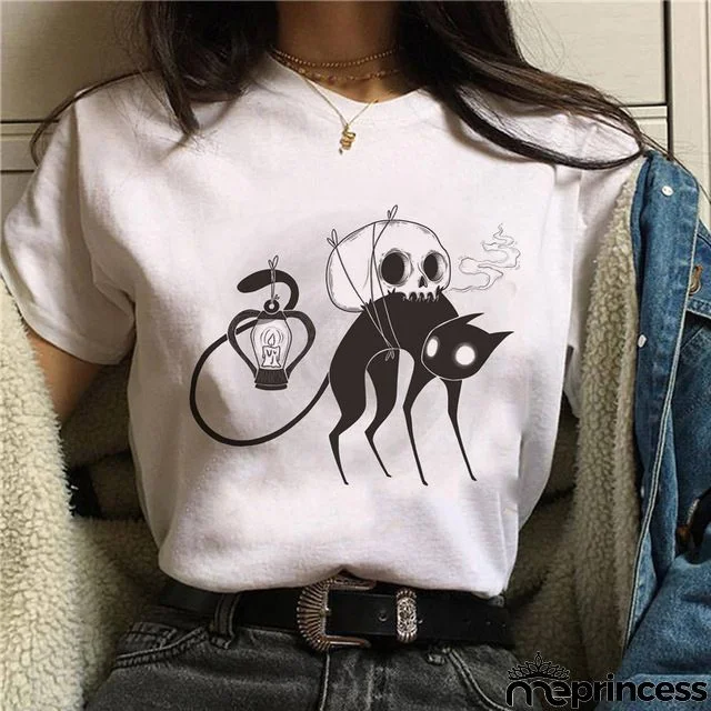 Women Fashion Floral Graphic Print Short Sleeve T-Shirt