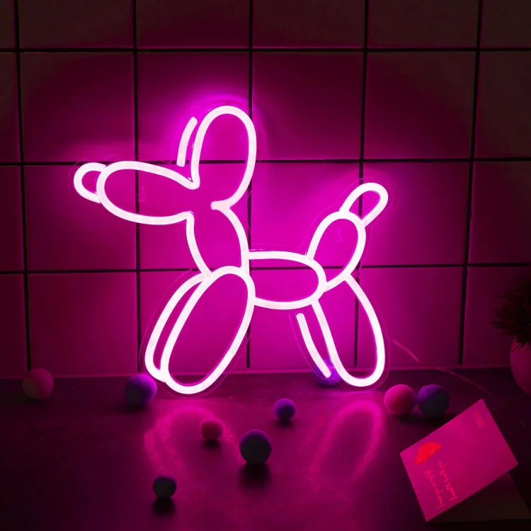 Custom Animal Neon Sign Dog LED Neon Light Signs Handmade Neon Sign Vintage Neon Sign Pet Neon SignDog Wall Decor Neon Sign for Bedroom