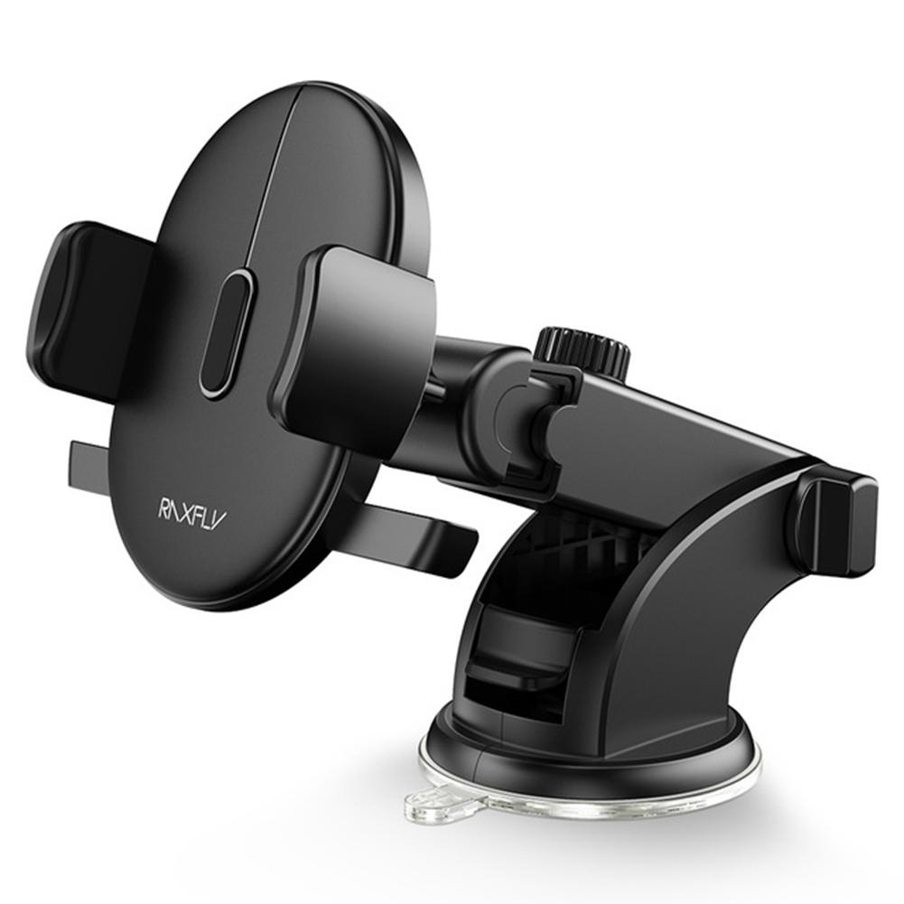 

RAXFLY Suction Cup Car Phone Holder Dashboard Retractable Stand (Black, 501 Original