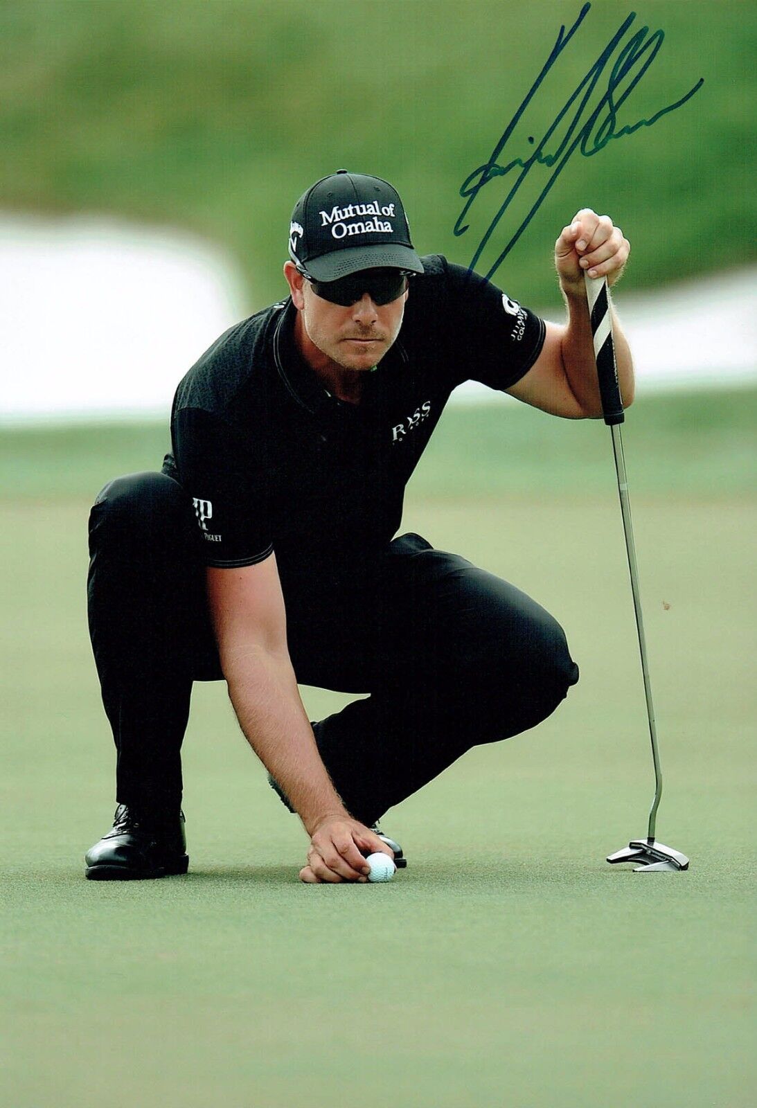 Henrik STENSON SIGNED Golf AUTOGRAPH 12x8 Photo Poster painting 1 AFTAL COA The Open Winner Golf