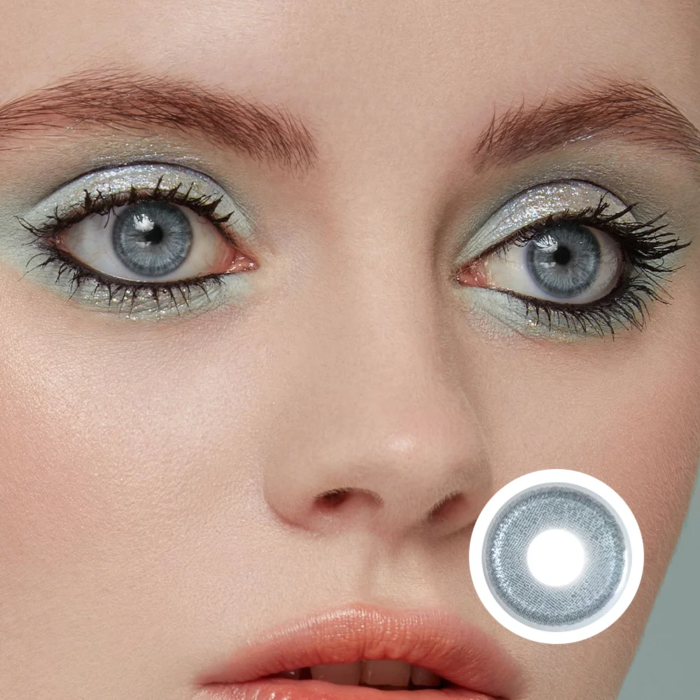 NEBULALENS Lychee Blue Ocean Yearly Prescription Colored Contact Lenses NEBULALENS