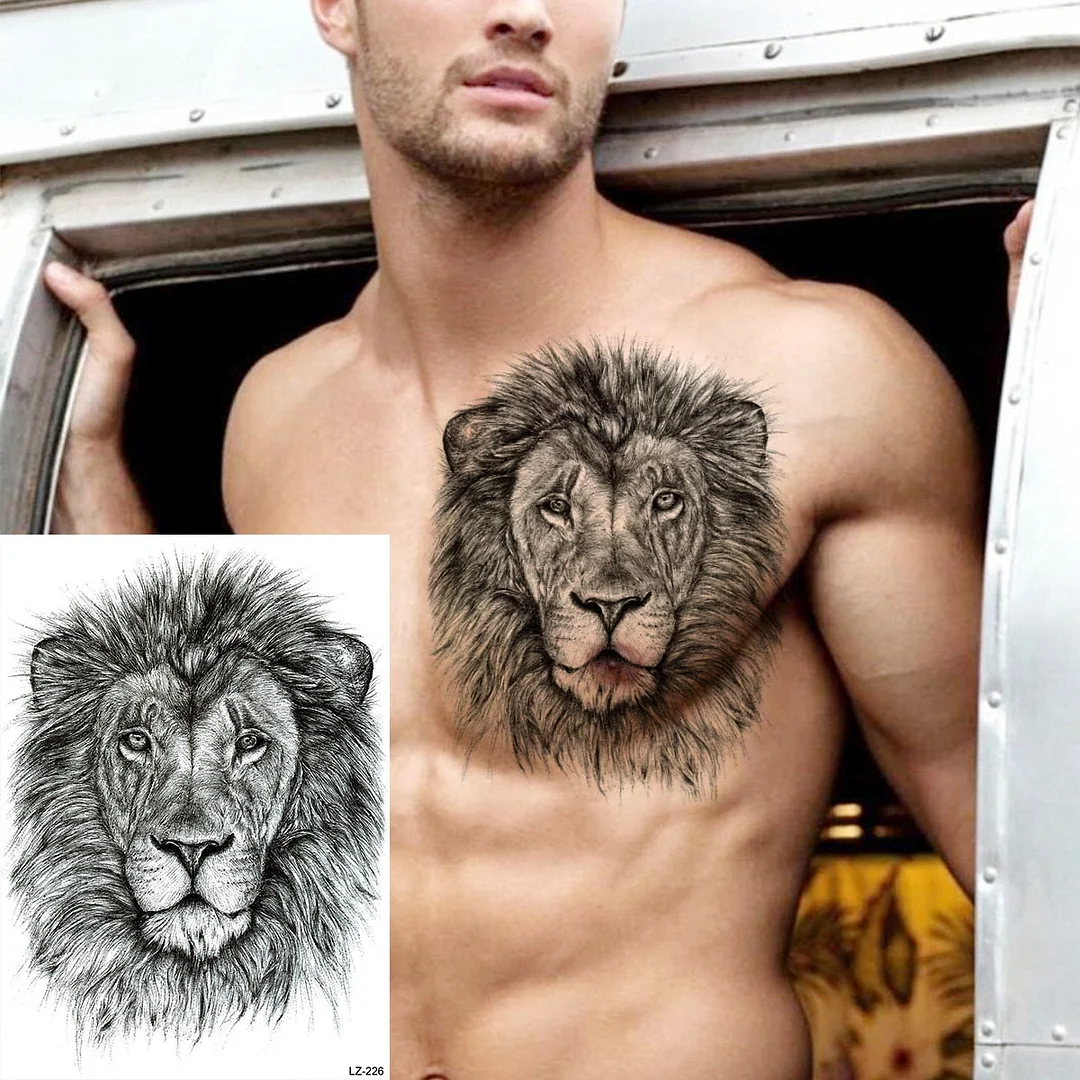 3D Large Peony Flower Temporary Tattoos For Women Girl Arm Thigh rose skull Realistic Fake Tattoo Body Art Tatoo Paper