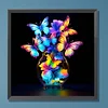 Glow-In-The-Dark Schmetterling - Rundbohrer Diamantmalerei - 30*30cm