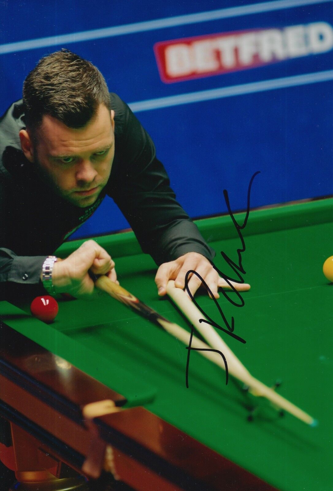 JIMMY ROBERTSON HAND SIGNED 12X8 SNOOKER Photo Poster painting PROOF 1.