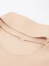 Stylish High-Neck Hollow Split-Side Slim Knitting Midi Dress