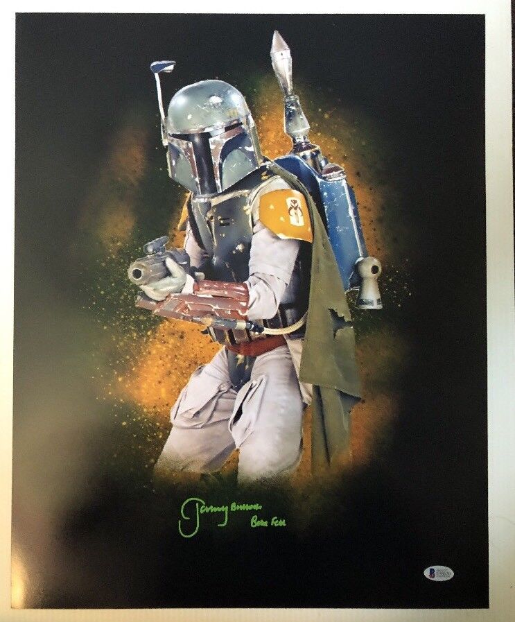 Jeremy Bulloch Signed Autographed Boba Fett 16x20 Photo Poster painting Star Wars BECKETT COA 3